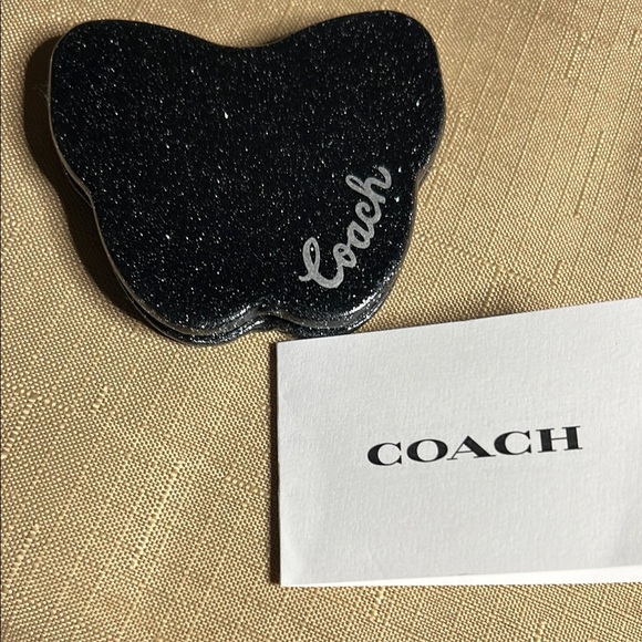 Coach Accessories - Coach Glittery Black Butterfly Cosmetic Mirror